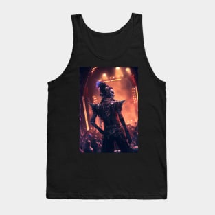 Futuristic Punk Musician Rocks the Stage Tank Top